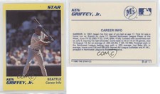 1990 Star Ken Griffey Jr Yellow Ken Griffey Jr #8 HOF