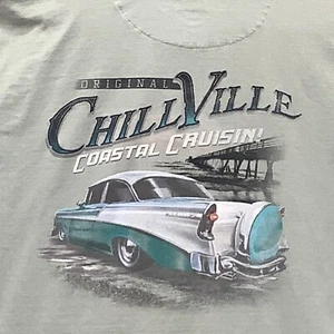 Vintage Fade Style 1966 GM Chevy Bel-Air Shirt Men's XL Blue Green Newport Blue - Picture 1 of 12