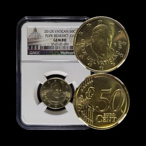 VATICAN CITY. 2012, 50 Euro Cents - NGC GEM - Pope Benedict, MS65, Rome 099 - Picture 1 of 5