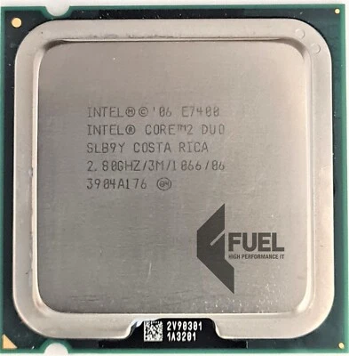 INTEL Core 2 Duo E7400 Dual Core 2.8GHz Processor CPU Fully Tested - Image 1 of 3