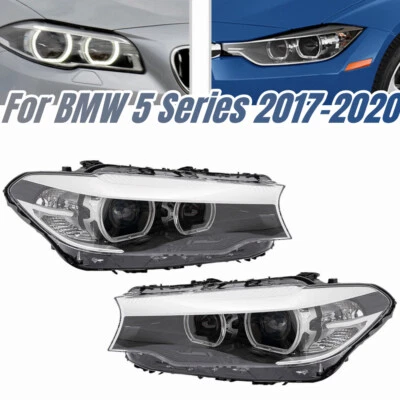 Left+Right LED Headlights Headlamps For BMW 5 Series G30 G31 M5 520i 2017-2020 - Image 1 of 4