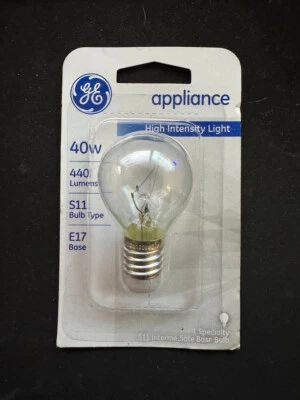 GE 35156 Appliance Bulb 40-Watt  Intermediate Base S11 Bulb type  New - Image 1 of 2
