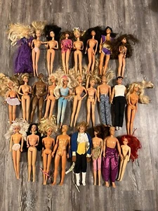 BARBIE Doll LOT Of 26 Barbie  Assorted Girl/Boy 1980, 90 (?) - Picture 1 of 5