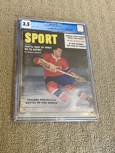 Maurice “Rocket” Richard Sport #1 CGC 3.5 OW/W (Montreal HOF) Not Sp Illustrated - Picture 1 of 6