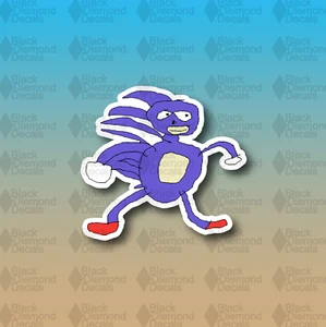 Sanic the Meme Funny Cartoon Pepe iFunny Hedgehog 4" Vinyl Decal Sticker JDM - Bild 1 von 1