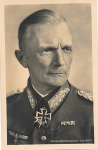Fedor von Bock- Signed Hoffmann Postcard (Field Marshal & Pour le Mérite) - Picture 1 of 1