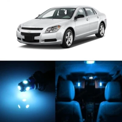 9 luces interiores LED azul hielo para Chevrolet Chevy Malibu 2005-2012 + herramienta Foto 1 de 4