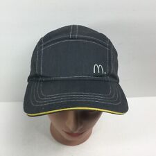 McDonald's 5 Panel Employee Hat Strap-back Gray Uniform Cap