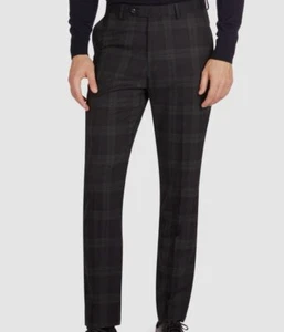 $190 Tommy Hilfiger Men's Black Modern-Fit Wool Suit Dress Pants Size 33W 32L - Picture 1 of 2
