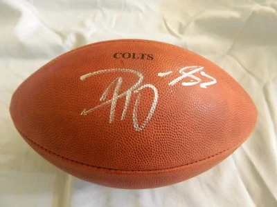 Dwayne Allen Colts Game Ball - Autographed Full Size Wilson  football with COA - Image 1 of 4