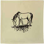 40cm x 40cm 'Grazing Horse' Canvas Cushion Cover (CV00022468)