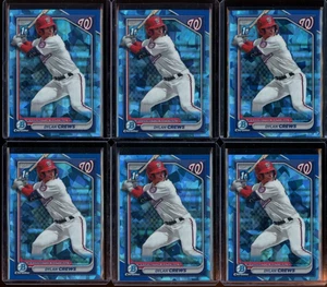 2024 Bowman Chrome Sapphire Edition #BCP23 Dylan Crews Rookie - Picture 1 of 2