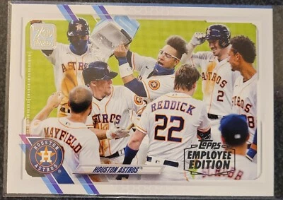 Tarjeta del equipo Topps Employee Edition Houston Astros 2021 rara paralela #545 Foto 1 de 2