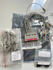 HP AGILENT DATA CABLE POD 2 & K CLOCK PROBE COMPLETE SET WITH CLIPS fd2h13 - Picture 1 of 4