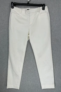 TOMMY HILFIGER Pants Womens Size 6 Off White Skinny Leg DIRTY - Picture 1 of 10