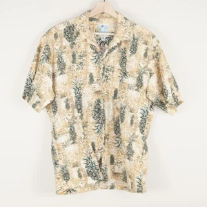 Island Traditions Yellow Pineapple Print Inside Out Hawaiihemd Herren Gr. M - Bild 1 von 5