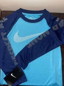 NWT Nike Boys Swim Shirt Long Sleeve Size 4 - Picture 1 of 4