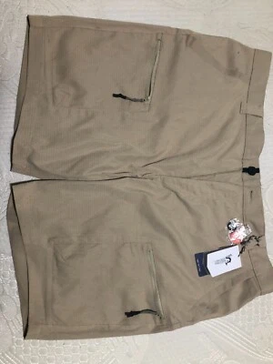 Pantalones Cortos Tecnológicos World Wide Sportsman Para Hombres Color Blanco Pimienta ¡Nuevo Paquete Abierto Cintura 42! Foto 1 de 4