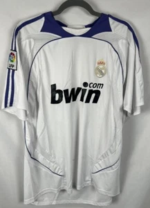 BWIN Madrid LFP White Soccer Jersey  Men's Size L Football - Picture 1 of 5