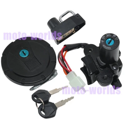 Juego de bloqueo de tapa de combustible llave interruptor de encendido para Kawasaki KLX250S 09-14/ KLX250SF 09-10 Foto 1 de 4