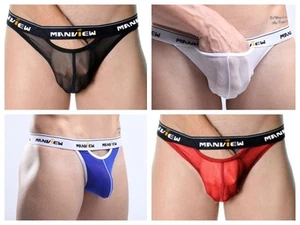 String sheer transparent 4 couleur 3 taille au choix Manview by NEOFAN Ref M05 - Imagen 1 de 17