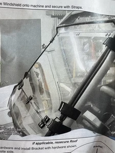 Kawasaki Flip Up Windshield.  Super ATV. Fits KRX 1000.  New.  - Picture 1 of 5