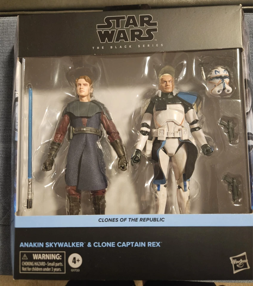Hasbro Star Wars Black Series Clon of the Republic Anakin & Clone Captain Rex Foto 1 de 1