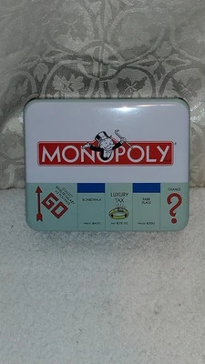 MONOPOLY MEN'S WALLET MONOPOLY BUCKLE DOWN BIFOLD MENS WALLET NEW WITH TIN CASE - Image 1 of 4