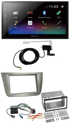 Pioneer DAB MP3 Bluetooth 2DIN USB Autoradio für Seat Altea XL Altea Toledo silb - Bild 1 von 4
