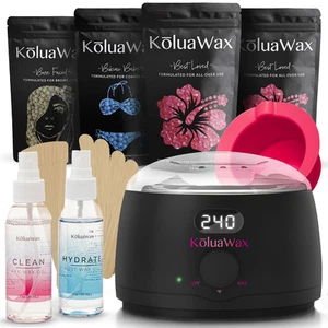Koluawax Premium Waxing Kit for Women - Hot Melt Wax Warmer for Hair Removal, Ey - Picture 1 of 12