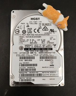 X425A-R6 SP-425A-R6 NETAPP 1.2TB 10K 6G 2.5" SAS ENTERPRISE HDD HUC101812CS4204 - Image 1 of 3
