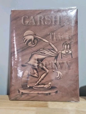 Disney Store Pluto’s Notebook & Paper “Garsh This Is Heavy 13” X 10” SEALED NEW - Image 1 of 3