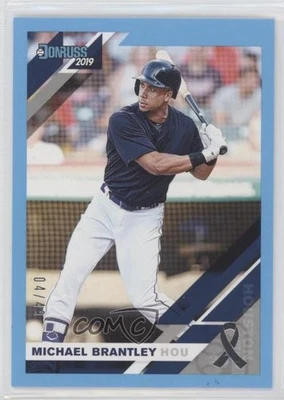 2019 Panini Donruss Father's Day Ribbon /49 Michael Brantley #63 - Image 1 of 2