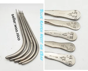 ANTIKES MEDIZINISCHES CHIRURGISCHES GEBÄRMUTTERGERÄUSCHE DILATOR INSTRUMENTE SET KURIOSITÄTEN RICHTER - Bild 1 von 8