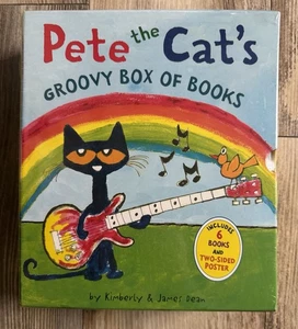 Pete The Cat’s Groovy Box Of Books 6 Plus Poster James Dean 🌟 BRAND NEW SEALED! - Picture 1 of 6