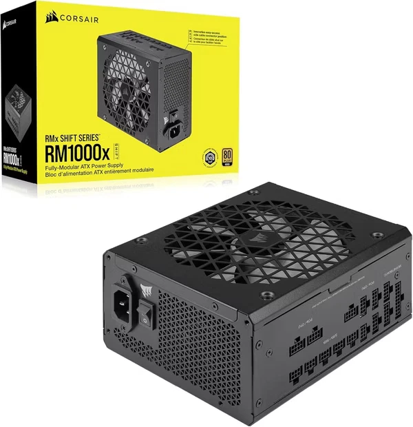 Corsair RM1000x SHIFT, 1000W, ATX 3.1, Netzteil, 16-Pin PCIe 5.1, 80 PLUS Gold - Bild 1 von 1