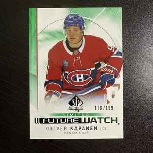 24-25 SP AUTHENTIC FUTURE WATCH ROOKIE GREEN LIMITED OLIVER KAPANEN #’d/199 - Picture 1 of 2