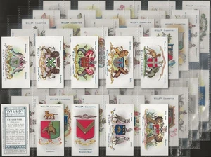 WILLS-FULL SET- BOROUGH ARMS 1906 (2ND EDITION 01-50 (50 CARDS)) EXCELLENT+++ - Picture 1 of 1