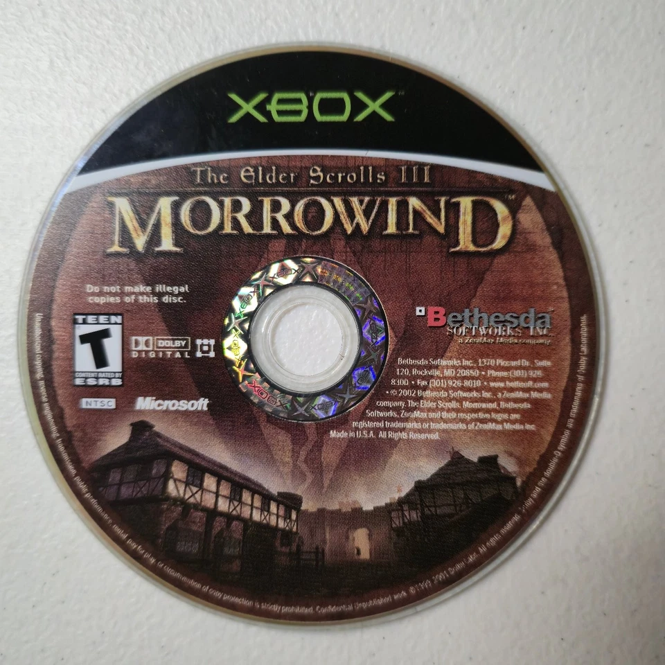 The Elder Scrolls III Morrowind Xbox Videojuego RPG Mundo Abierto Foto 1 de 1