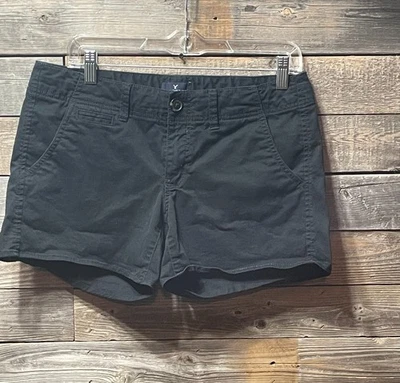 Pantalones cortos elásticos negros American Eagle Outfitters para mujer talla 8, pantalones cortos Foto 1 de 4