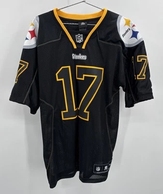 Team Apparel 男式 M 码 Mike Wallace 17 匹兹堡钢人队球衣 — 第 1/4 张图片