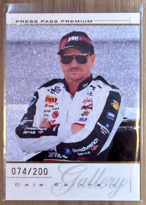 "Rare" Dale Earnhardt 2004 Press Pass Premium Gallery Gold Card #DEG8 SN 074/200 - Image 1 of 2