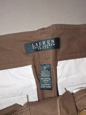 Lauren Ralph Lauren Petite Brown Straight Legs Pants. 6P. - Image 1 of 4