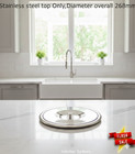 CONCEALED BENCHTOP BENCH TOP BIN TRASH WASTE BIN RUBBISH BIN TOP ONLY