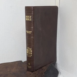 The Open Bible Expanded Edition KJV Burgundy Genuine Bonded Leather 1985 Nelson  - Bild 1 von 14