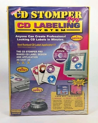PRO CD-R LABELING SYSTEM - CD STOMPER KIT - Brand NEW Sealed - Image 1 of 4