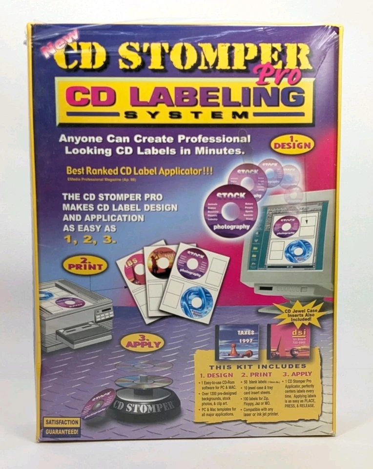 PRO CD-R LABELING SYSTEM - CD STOMPER KIT - Brand NEW Sealed - Image 1 of 4