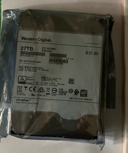 NEW 27TB Western Digital 0F62815 WSH72870ALE604 DC HC680 SATA HM-SMR HDD - Picture 1 of 3
