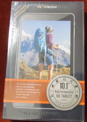 NuVision 10.1" QuadCore Android HD Tablet TM101A620M 1G ram/16GB storage NEW - Image 1 of 4