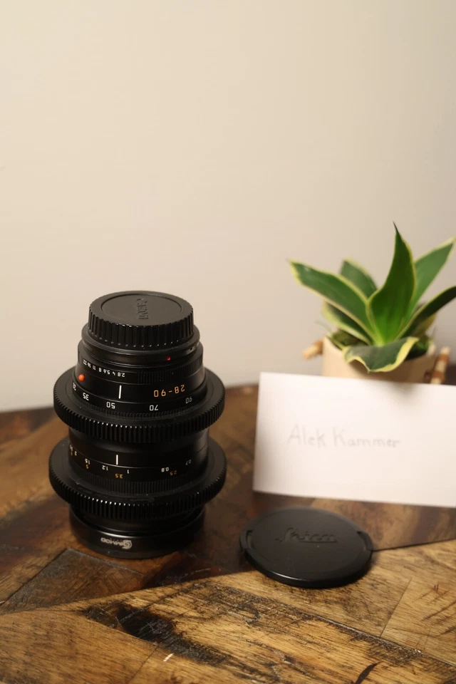 Leica Vario-Elmarit-R 28-90mm/F2.8-4.5 E67 ASPH Lens - Cine Modded and EF Mount - Image 1 of 4